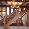 Traditional wooden staircase