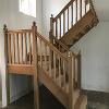Wooden Dog leg staircase